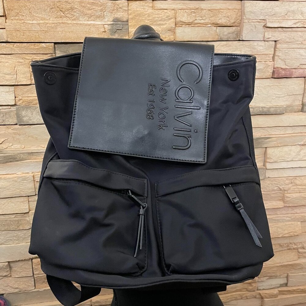 Rare Calvin Klein Back Pack with Logo Panel.   Excellent Condition!